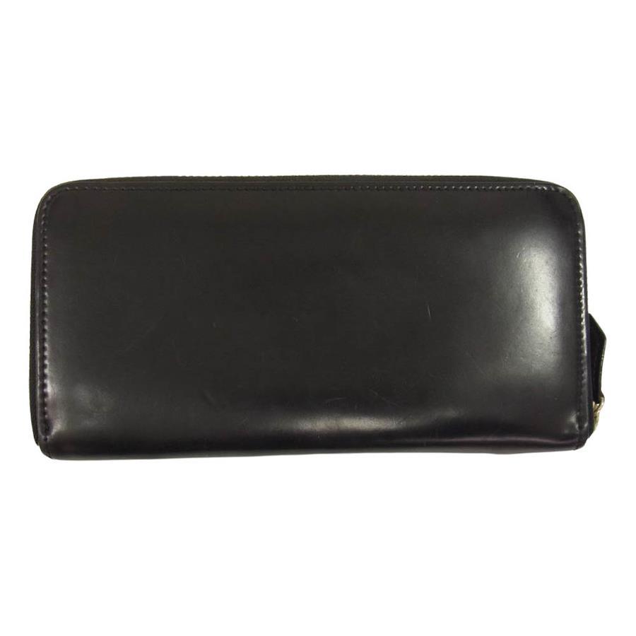 COCOMEISTER Shell cordovan Arch Duke round zip wallet long wallet black  [pre-owned]
