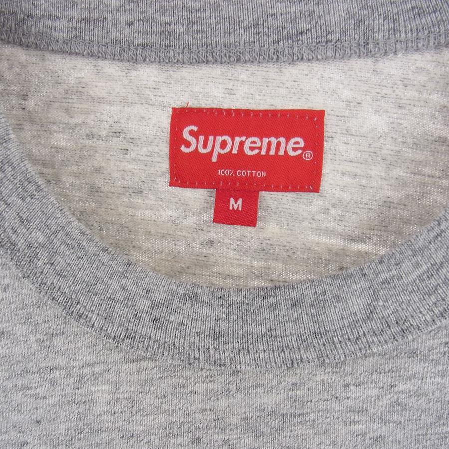 Supreme Supreme 18AW Peace S/S Top logo print short-sleeved T-shirt gray M  [new and old] [unused] [used]