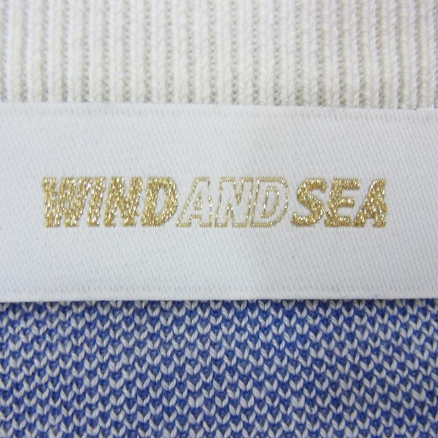 WIND AND SEA Windansea 23SS WDS-O-SEA-23-Q3-KN-01 Logo Jacquard Silk Blend  Knit Sweater White L [New and Old] [Unused] [Used]