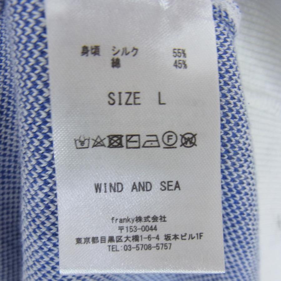 WIND AND SEA Windansea 23SS WDS-O-SEA-23-Q3-KN-01 Logo Jacquard Silk Blend  Knit Sweater White L [New and Old] [Unused] [Used]