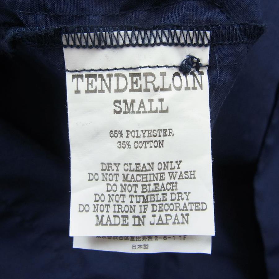 TENDERLOIN tenderloin 18SS T-GUAYABERA SHT L/S Cuban long-sleeve shirt navy  series S [used]
