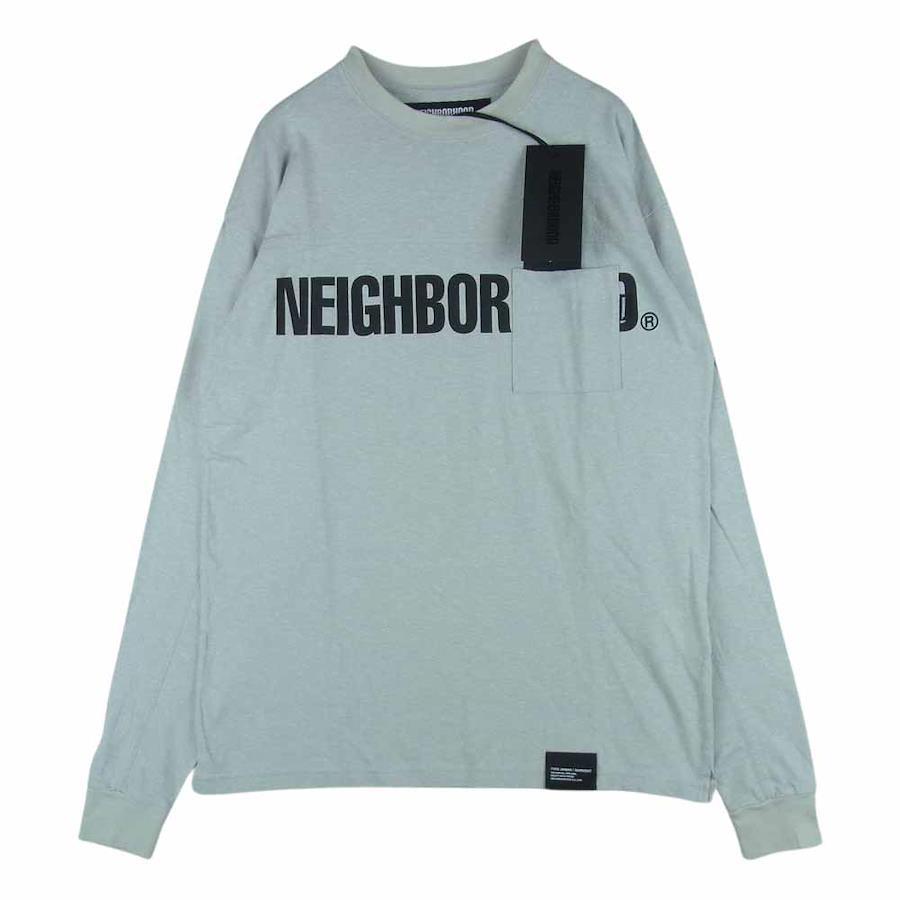 NEIGHBORHOOD Neighborhood 23SS 231LPNH-CSM03 LOGO PRINT CREWNECK LS Logo  Print Crewneck Long T Long Sleeve T-shirt S [Superb Beauty] [Used]