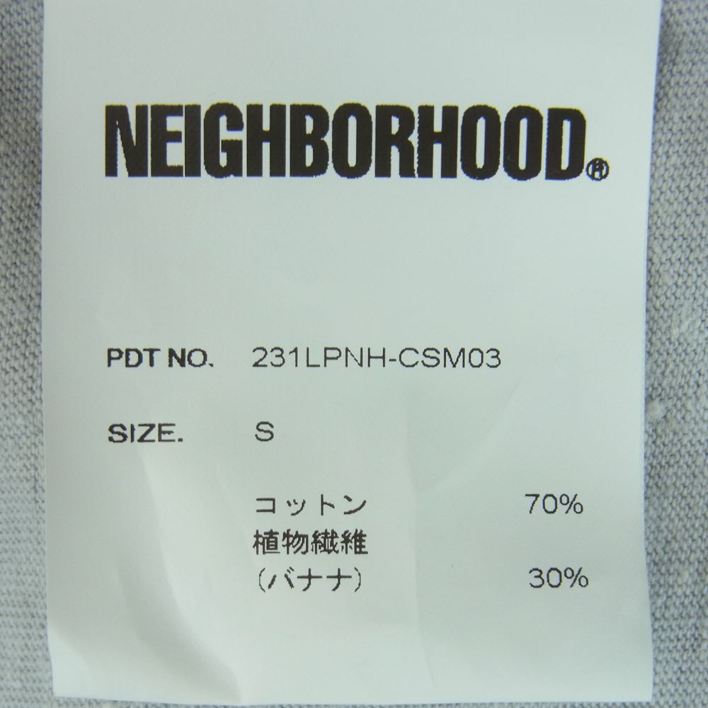 NEIGHBORHOOD Neighborhood 23SS 231LPNH-CSM03 LOGO PRINT CREWNECK LS Logo  Print Crewneck Long T Long Sleeve T-shirt S [Superb Beauty] [Used]