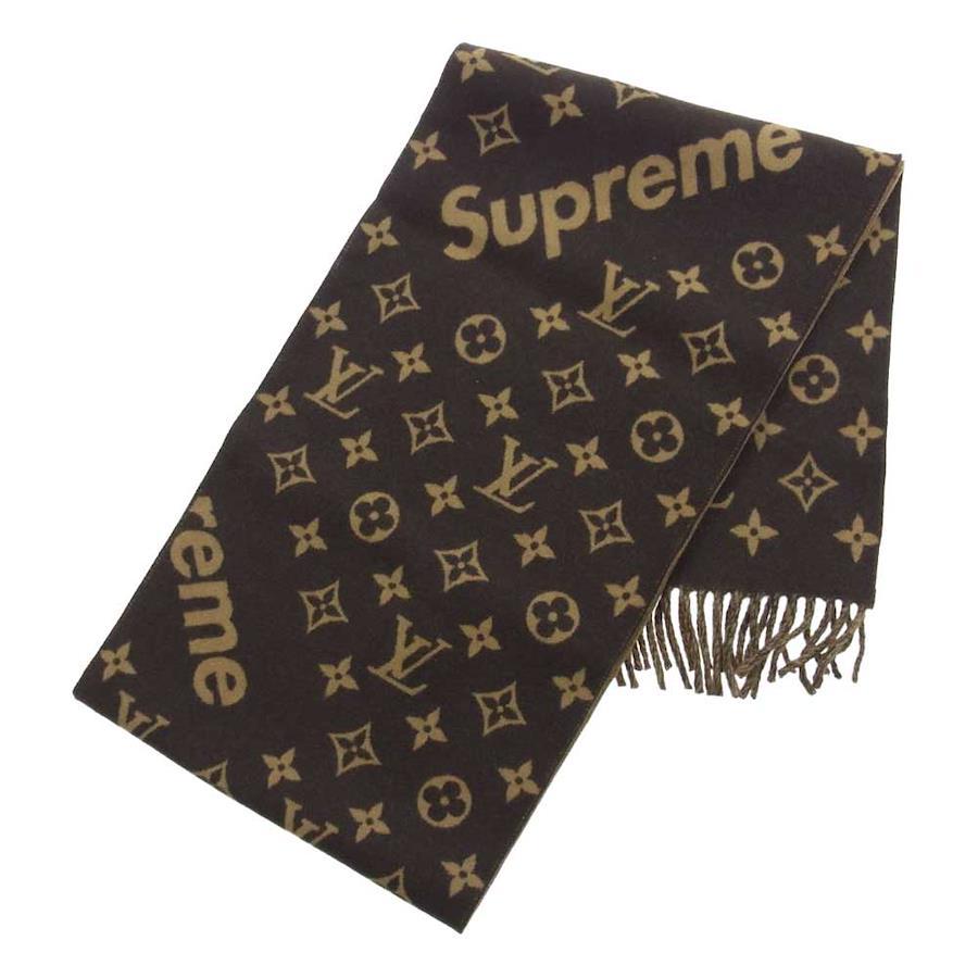 monogram scarf brown louis
