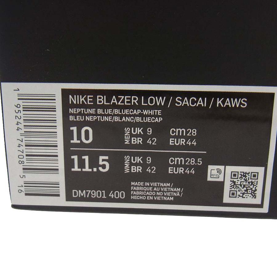 NIKE Nike DM7901-400 KAWS sacai Blazer Low Neptune Blue Kaws Sakai