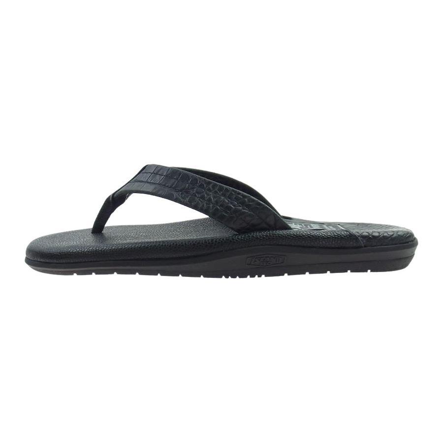 NEIGHBORHOOD Neighborhood 231GSISN-FW01 × ISLAND Island LEATHER SANDAL  SLIPPER leather sandals slippers black [excellent beauty product] [used]
