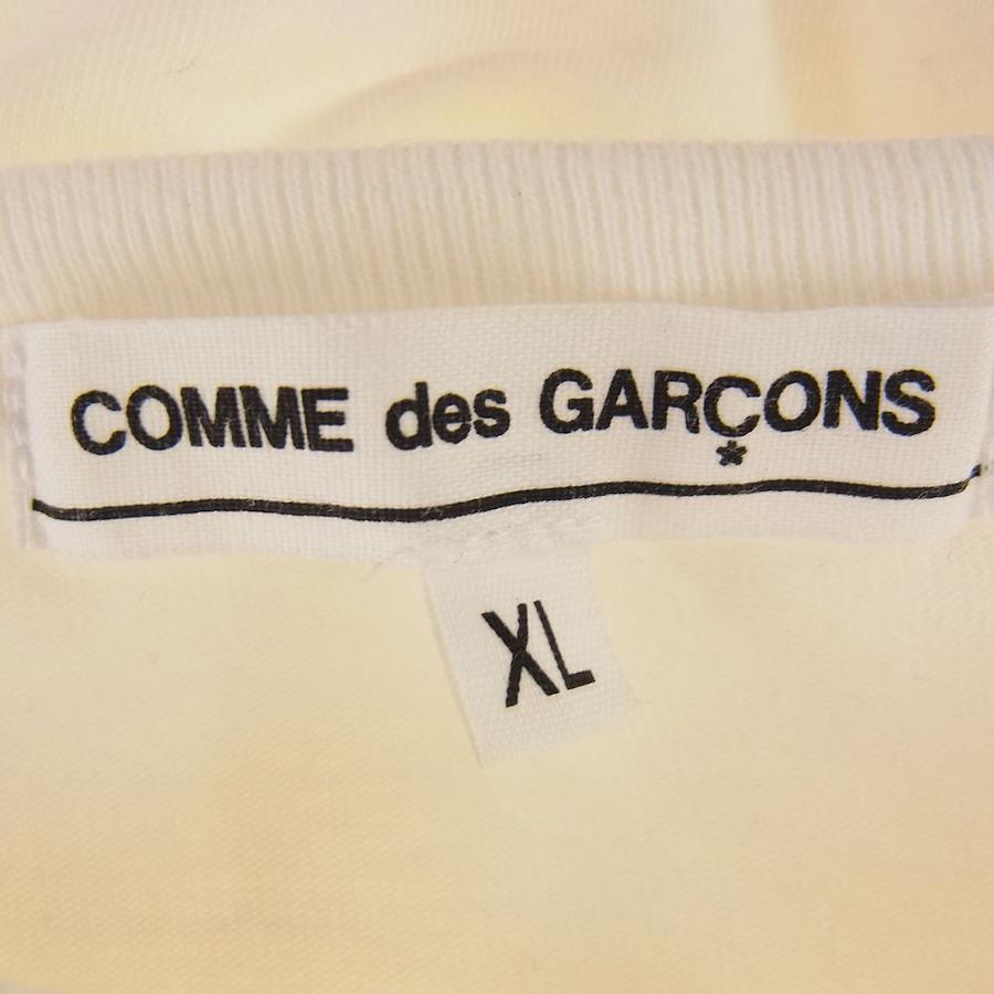 CHROME HEARTS クロムハーツ（原本無） Ｔシャツ × COMME des GARCONS コムデギャルソン OT-T023 ロゴプリント 半袖 Tシャツ ホワイト ホワイト系 XL