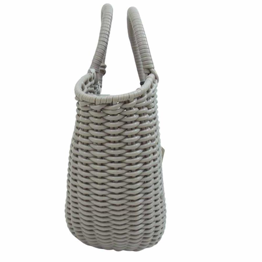 beautiful people beautiful people TUBE KNITTING BASKET S tube knit basket  bag gray F [new and old] [unused] [used]