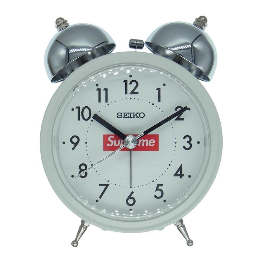 Supreme Supreme 22AW watch Seiko Alarm Clock White Seiko alarm clock table  clock white system