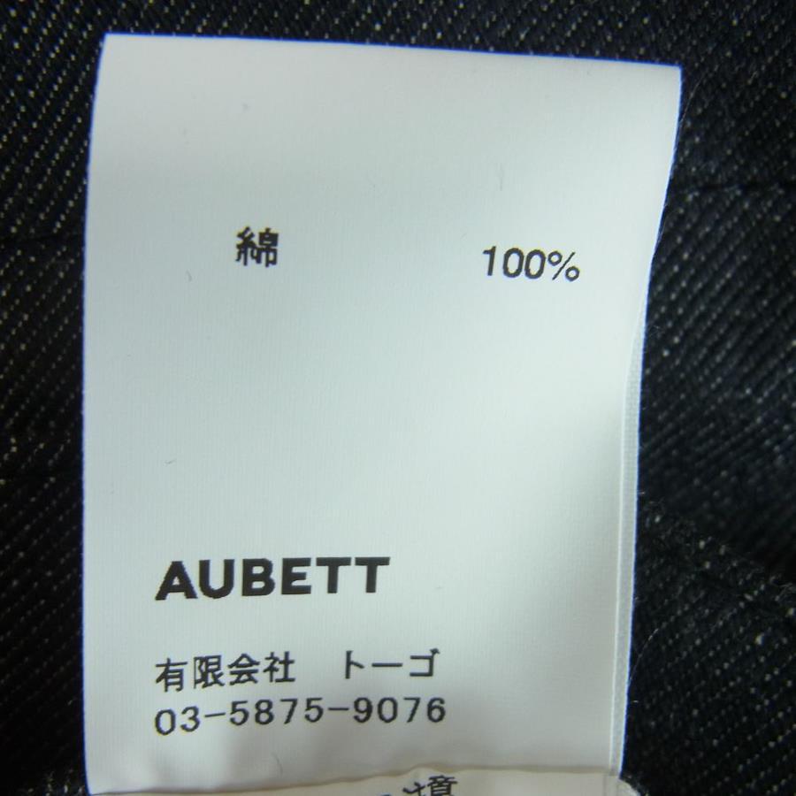 オーベット AUBETT 23SS 23-01-018 エバー リジット バギー デニム パンツ ブラック系 CHARCOAL BLACK  4【新古品】【未使用】【中古】