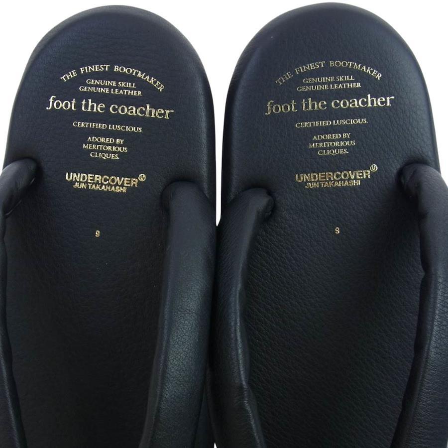 UNDERCOVER UC1B4F03 × foot the coach shark sole leather setta sandals black  [New] [Used]