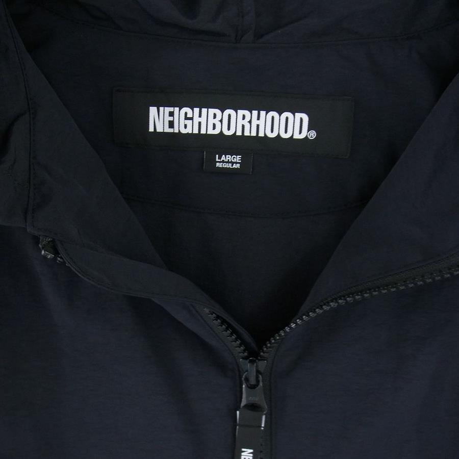 NEIGHBORHOOD 23AW 232TSNH-JKM03 ZIP UP HOODED JACKET Logo Print Nylon Zip  Up Hooded Parka Jacket [Unused] [Used]