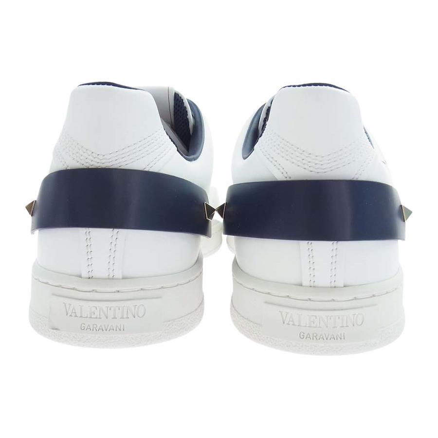 VALENTINO TY2S0C04 Garavani BACKNET Backnet Studded Leather Sneakers White  EU40 [New] [Unused] [Used]