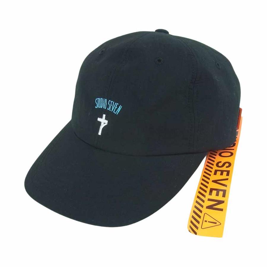 Studio Seven 70864738 7cross EMB 6P Cap Cap Made in Japan Black