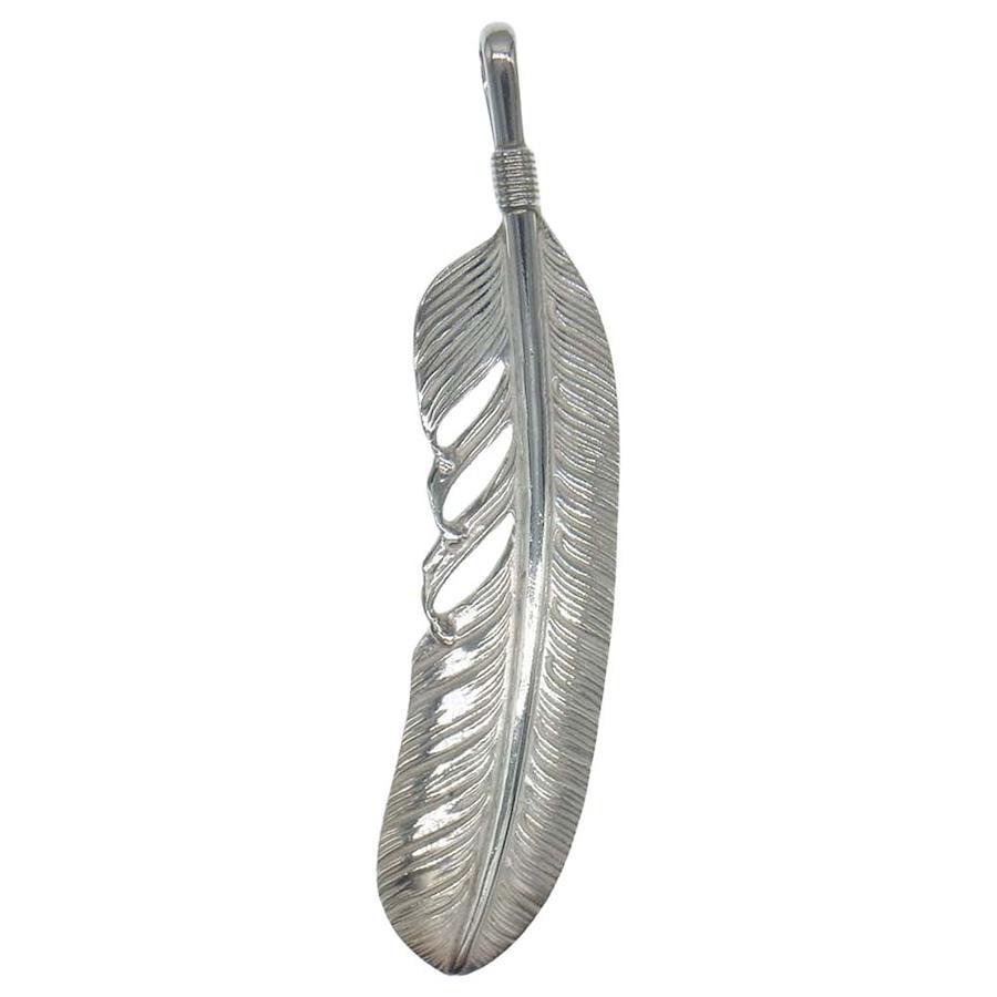 Buy WINGROCK Wingrock SV Feather Pendant Top L Silver [Good