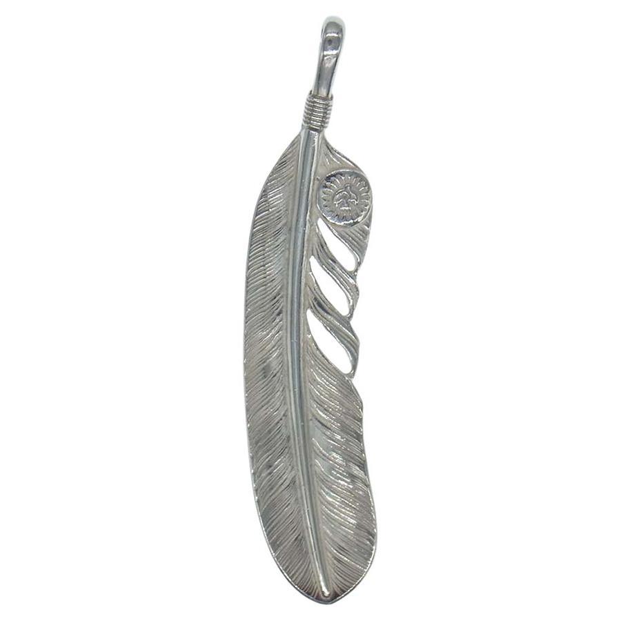 Buy WINGROCK Wingrock SV Feather Pendant Top L Silver [Good