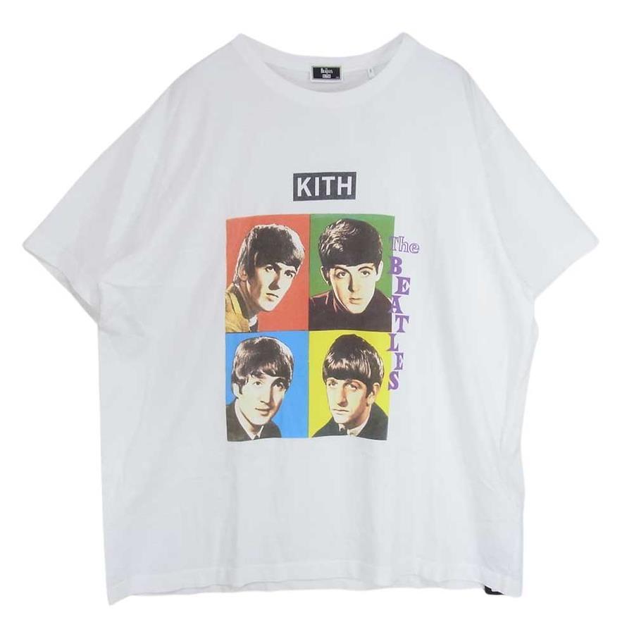 Kiss KITH KHM031211-101 × The Beatles Beatles 1962 Vintage Tee Vintage  T-shirt White XXL [New] [Unused] [Used]