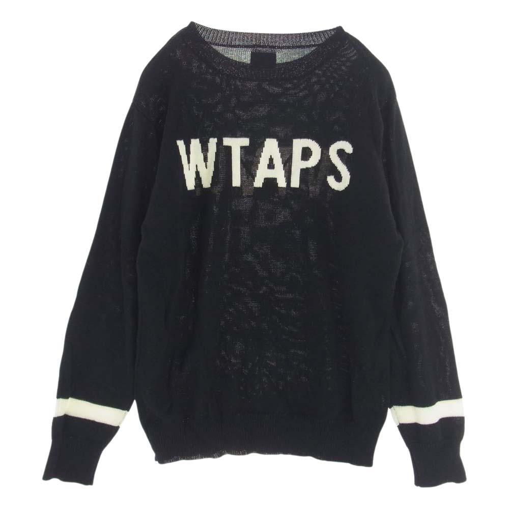 Buy WTAPS Double Taps 18AW CREW SWEATER Logo Crew Neck Knit