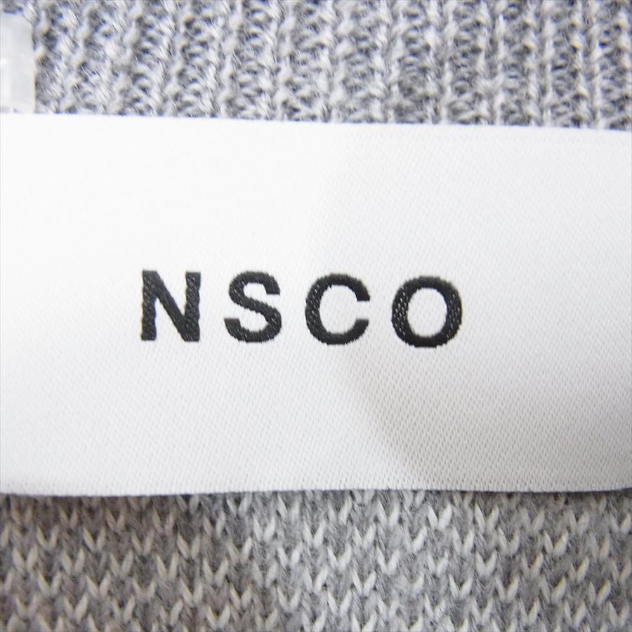 エヌエスシーオー NSCO NDW15W-LKT01 Thread crew Neck Sweater スレッド クルーネック セーター ニット  グレー系 F【極上美品】【中古】