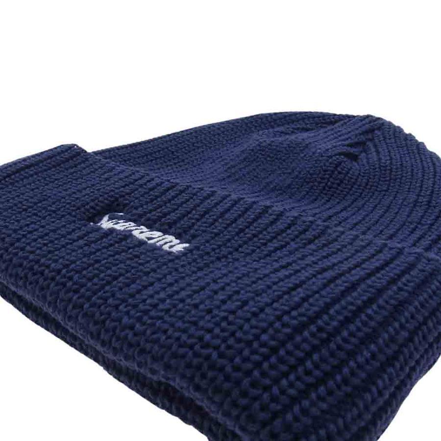 Supreme 23AW Loose Gauge Beanie Dark Blue Loose Gauge Beanie Knit Cap Navy  [New] [Unused] [Used]