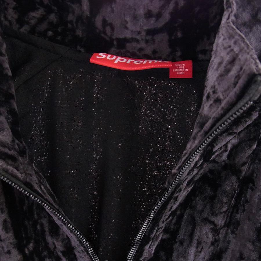 Buy Supreme 23AW Crushed Velvet Track Jacket Black M [New] [Unused