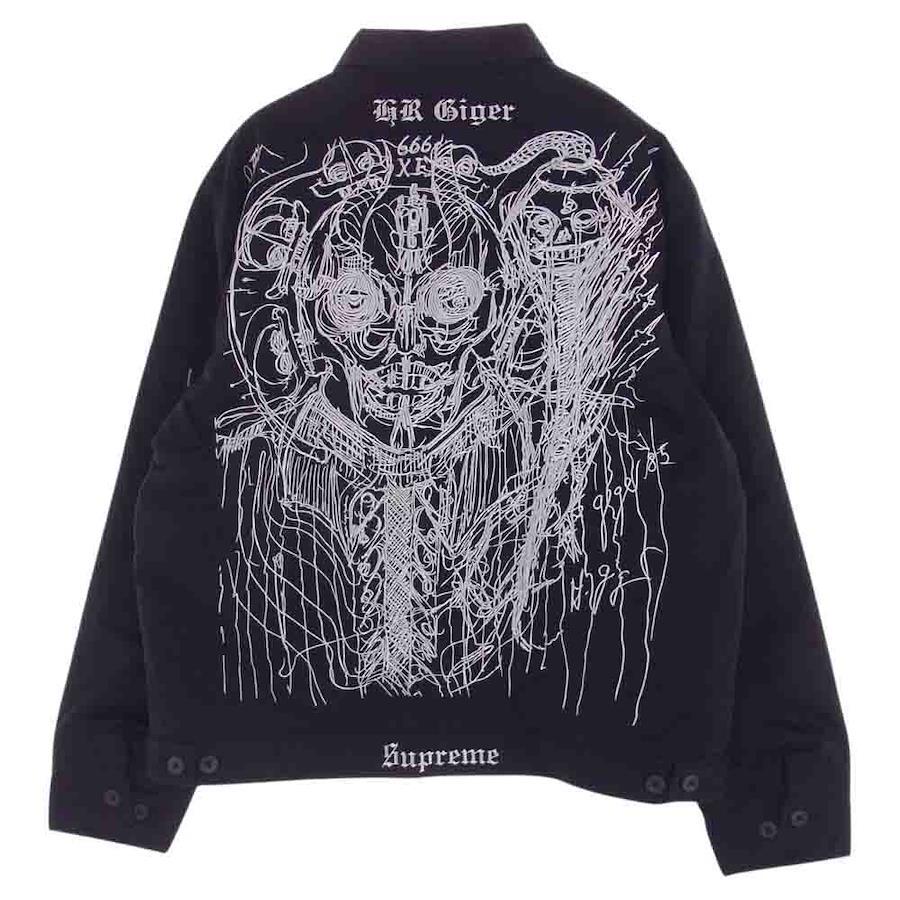 Supreme 23AW H.R. Giger Embroidered Work Jacket Black M [New] [Unused]  [Used]