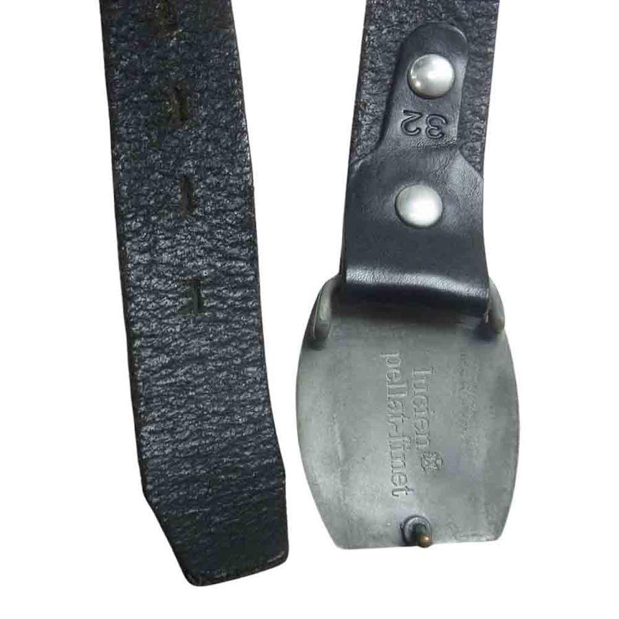 Lucien Pellat-Finet Skull Buckle Leather Belt Black [Used]