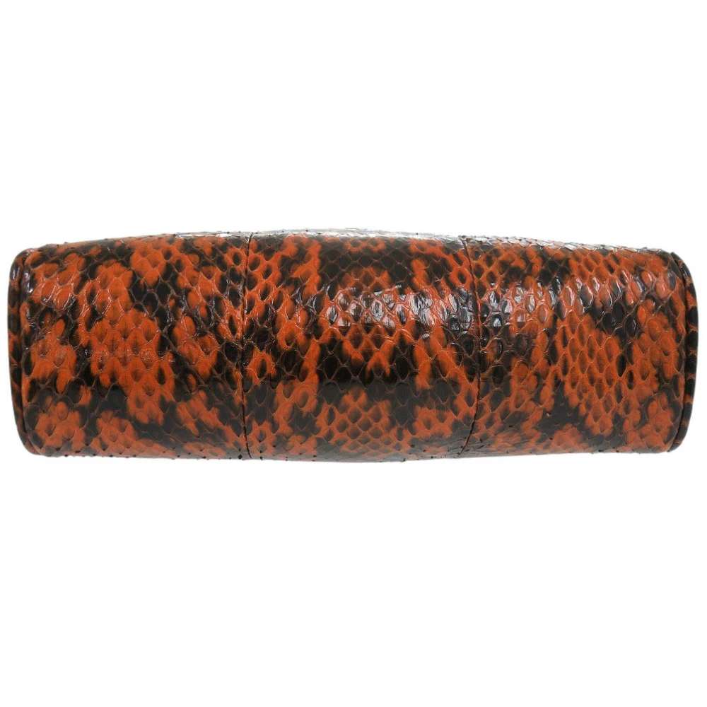 Python Ophidia Like new Gucci Ophidia Python Orange Shoulder Bag 0461 [Pre-owned ...