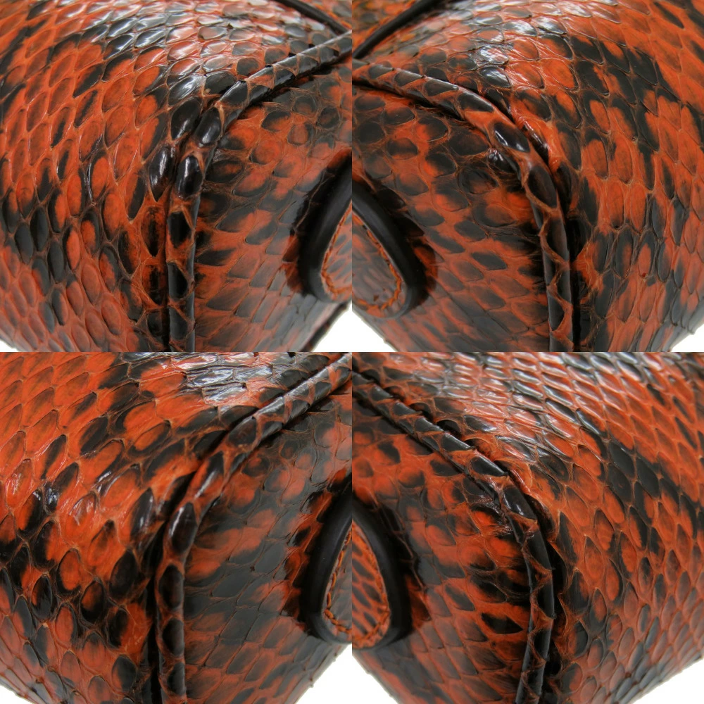 Python Ophidia Like new Gucci Ophidia Python Orange Shoulder Bag 0461 [Pre-owned ...