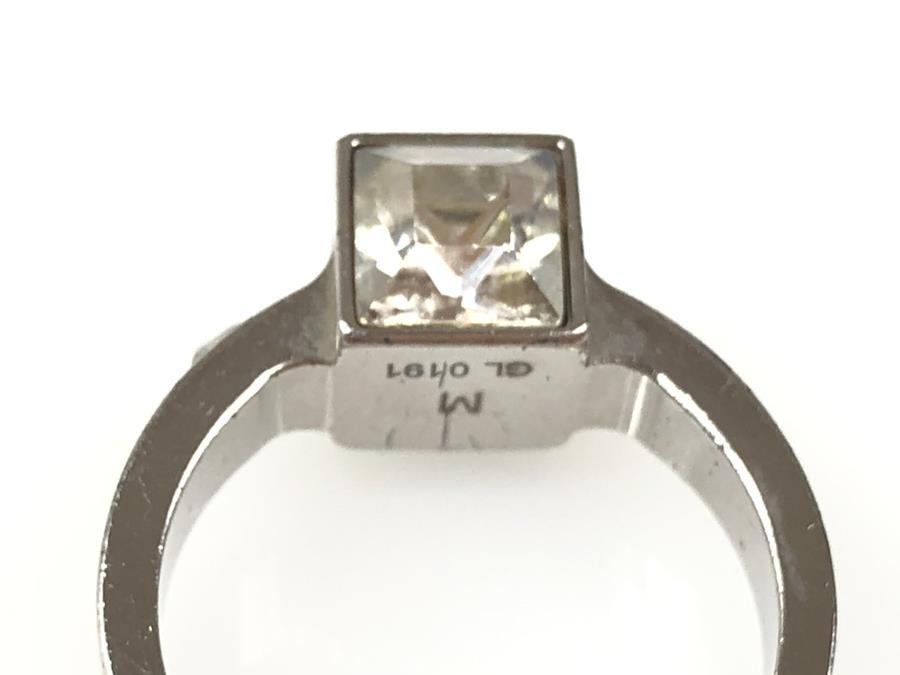 LOUIS VUITTON Gamble Ring Medium 5 Light Silver 487302