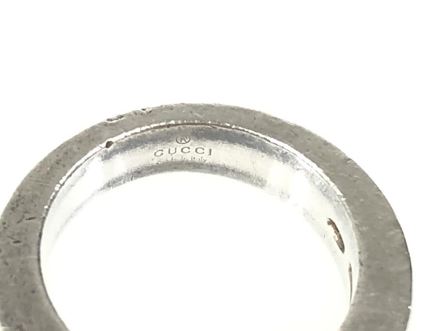 Buy Gucci GUCCI GG ring ring size engraved #8 actual size 7-8