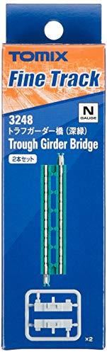 Tomix N Scale 3248 Trough Girder Bridge Deep Green 2 pcs 