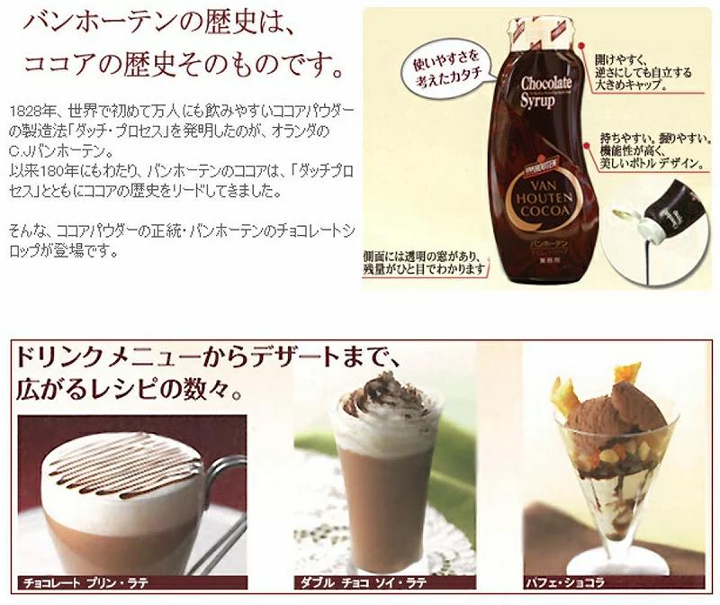 高品質の人気 チョコレートシロップ バンホーテン 630g discoversvg.com