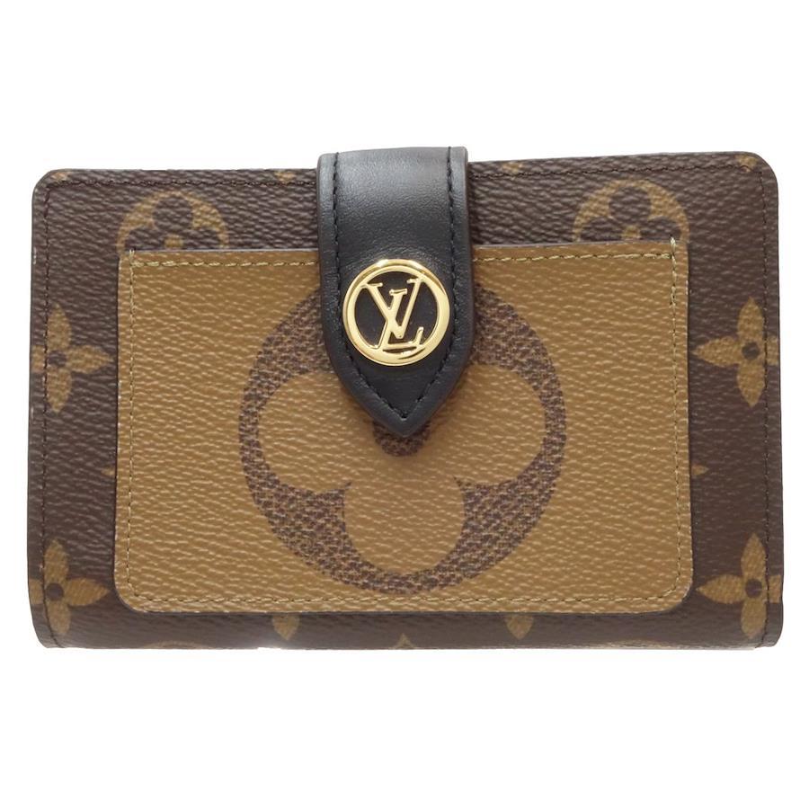 Auth Louis Vuitton Monogram Reverse Portofeuil Juliet M69432 Women's Wallet