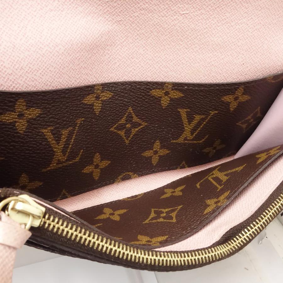 Louis Vuitton Monogram Portefeuille Emily M61289 Rose ballerine