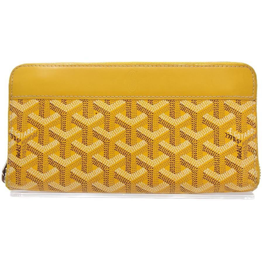 Goyard Long Wallet Yellow woman