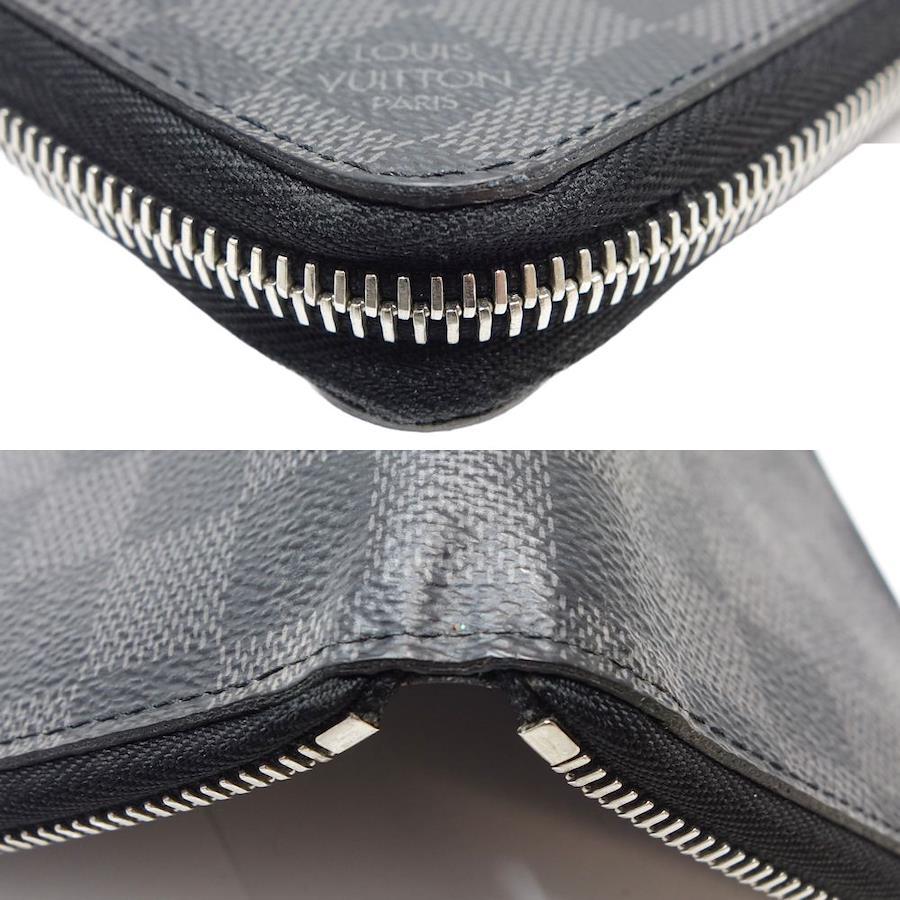 Louis Vuitton Damier Graphite Zippy Wallet Vertical N63095 Long