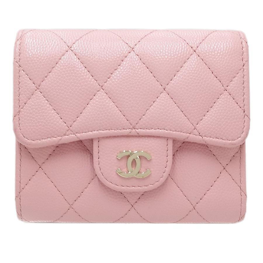 Buy CHANEL Small wallet matelasse A81900 bi-fold wallet caviar skin pink /  083814 [pre-owned] from Japan - Buy authentic Plus exclusive items from  Japan
