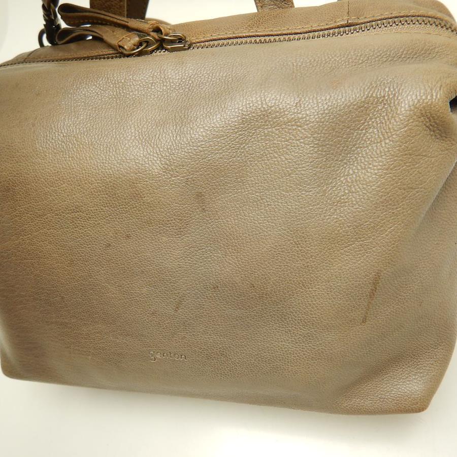 Buy Genten Genten Diagonal Shoulder Bag Leather Greige / 151592