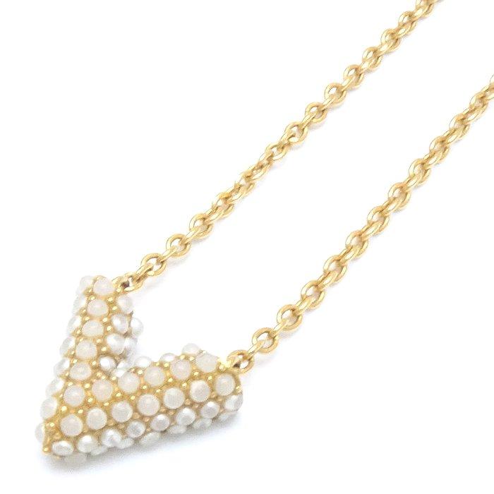 Louis Vuitton Collier Essential V Pearl Necklace (Used)