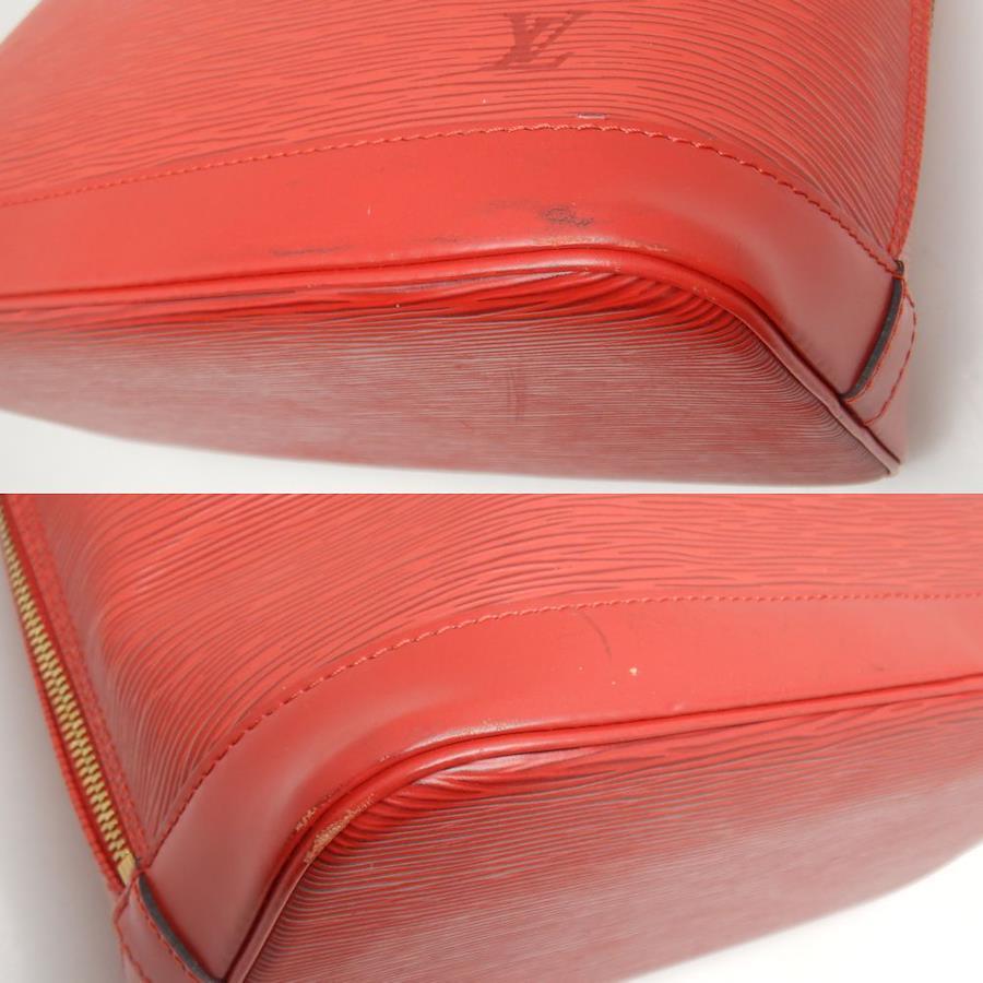 Louis Vuitton Epi Alma M52147 Women's Handbag Castilian Red