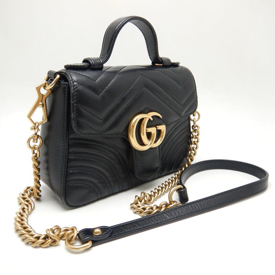GUCCI GG Marmont Mini Top Handle Bag