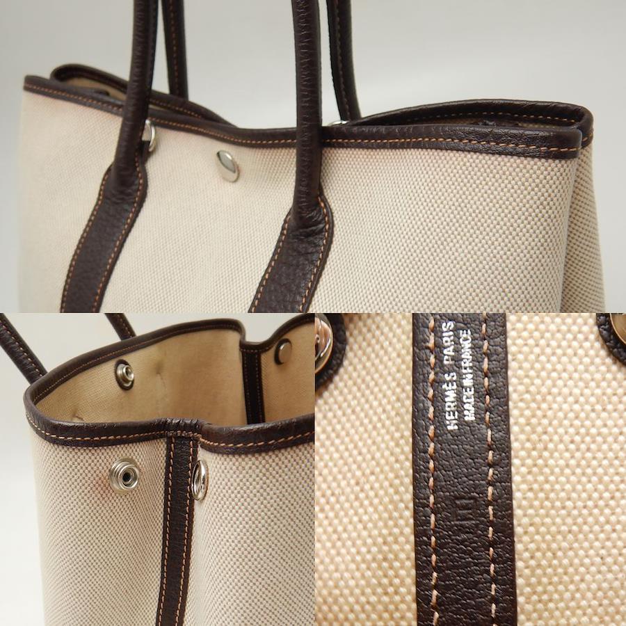 Buy Hermes garden party HERMES Garden Party TPM Handbag Toile H x Leather  Beige Brown / 250465 [Used] from Japan - Buy authentic Plus exclusive items  from Japan