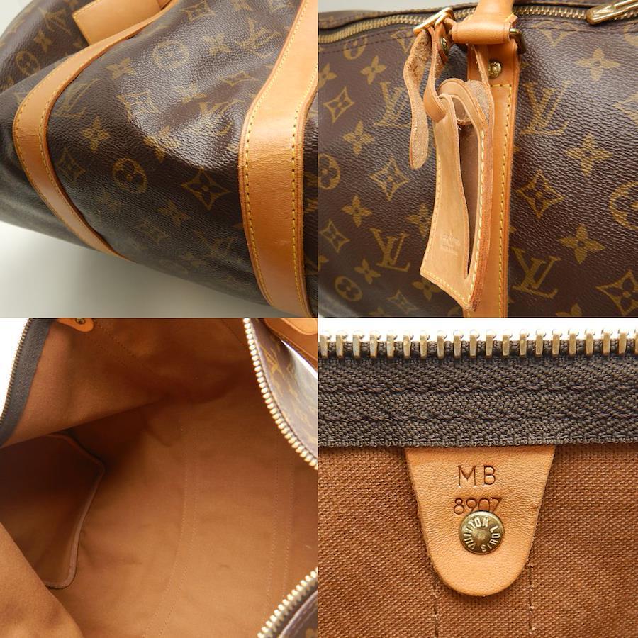 Louis Vuitton Keepall 50 monogram Boston bag PVC leather Brown