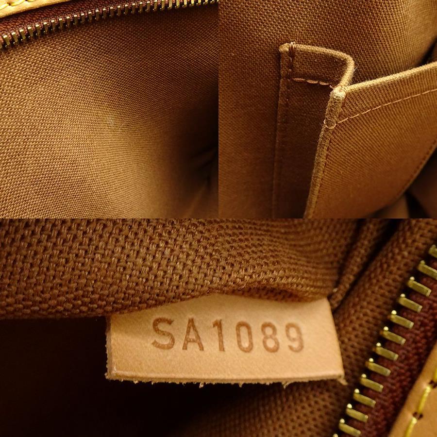 Used Brown Louis Vuitton Authentic Monogram Batignolles Shoulder