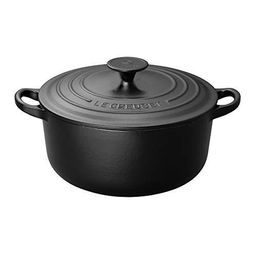 Buy Le Creuset Cast Hollow Pot Cocotte Rondo 22 cm Matte Black Gas IH Oven  Compatible [Japan Regular Sale] from Japan - Buy authentic Plus exclusive  items from Japan