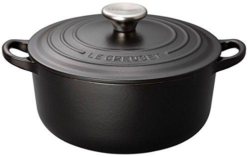 Buy Le Creuset Cast Hollow Pot Cocotte Rondo 22 cm Matte Black Gas IH Oven  Compatible [Japan Regular Sale] from Japan - Buy authentic Plus exclusive  items from Japan