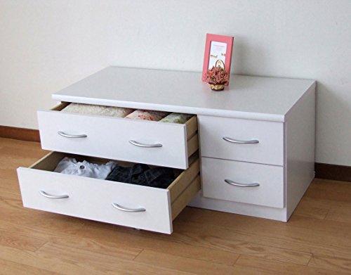 Buy Crocio Fresh Low Chest Neo White Width 89.5cm Clothes chest