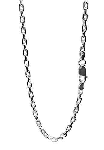 Shinjuku Gin no Kura Azuki Chain 2-sided cut Length 40-60cm (50cm) Width  2.8mm Silver 925 Necklace Chain Necklace Chain Men's sv