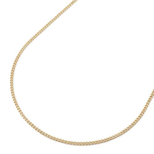 18K Gold Necklace Kihei Chain 2 Sides Cut 50cm 3.8g K18 Engraved